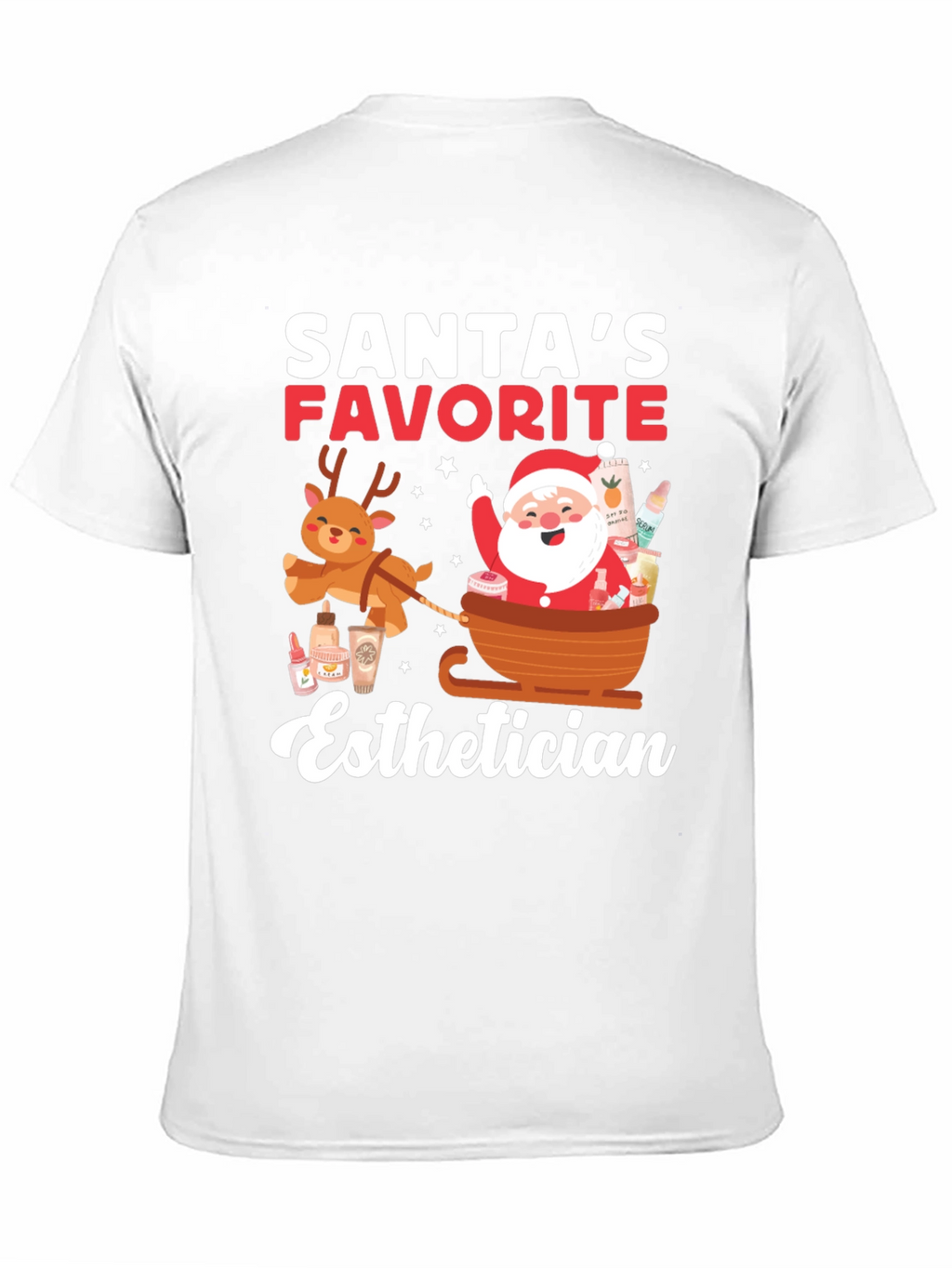 Santas Favorite Esthetician T-Shirt - Holiday Cheer!