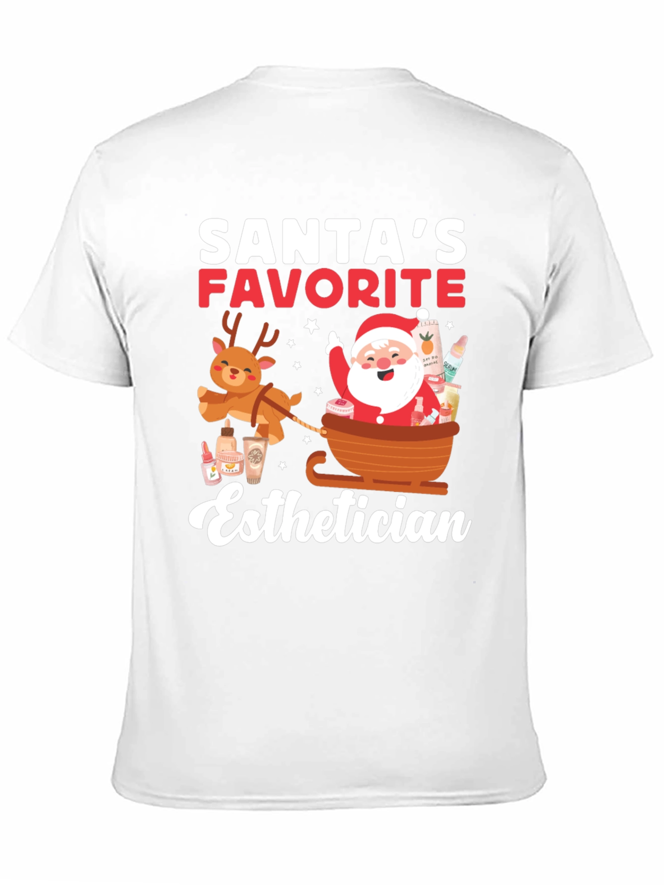 Santas Favorite Esthetician T-Shirt - Holiday Cheer!