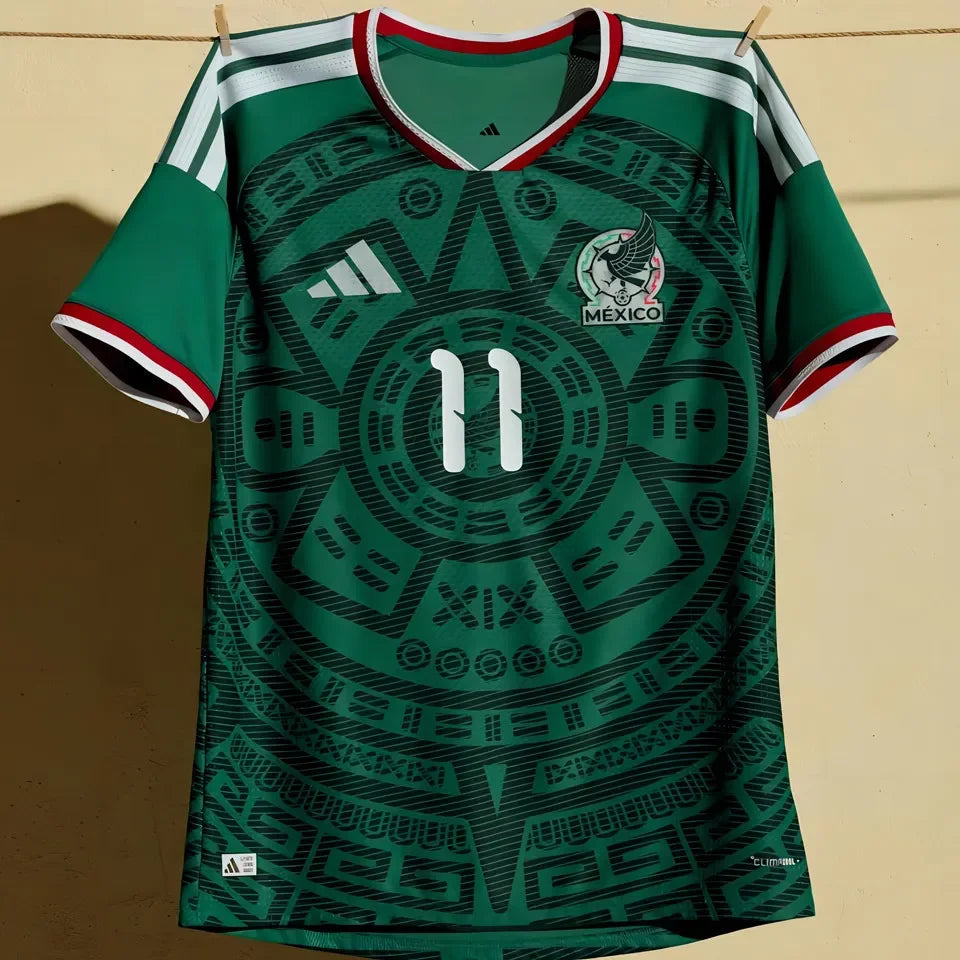2026/27 Mexico Home Green Player Version Soccer Jersey Detail 2