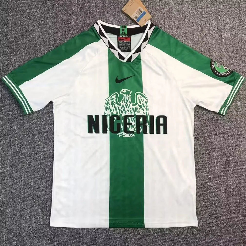 2025/26 Nigeria Away Green Fans Soccer Jersey Detail 3