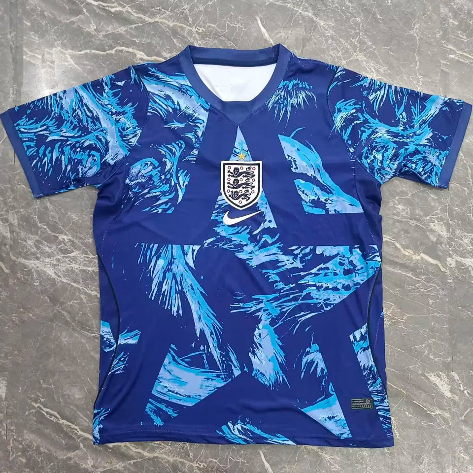 1990 England White Retro Soccer Jersey Detail 3