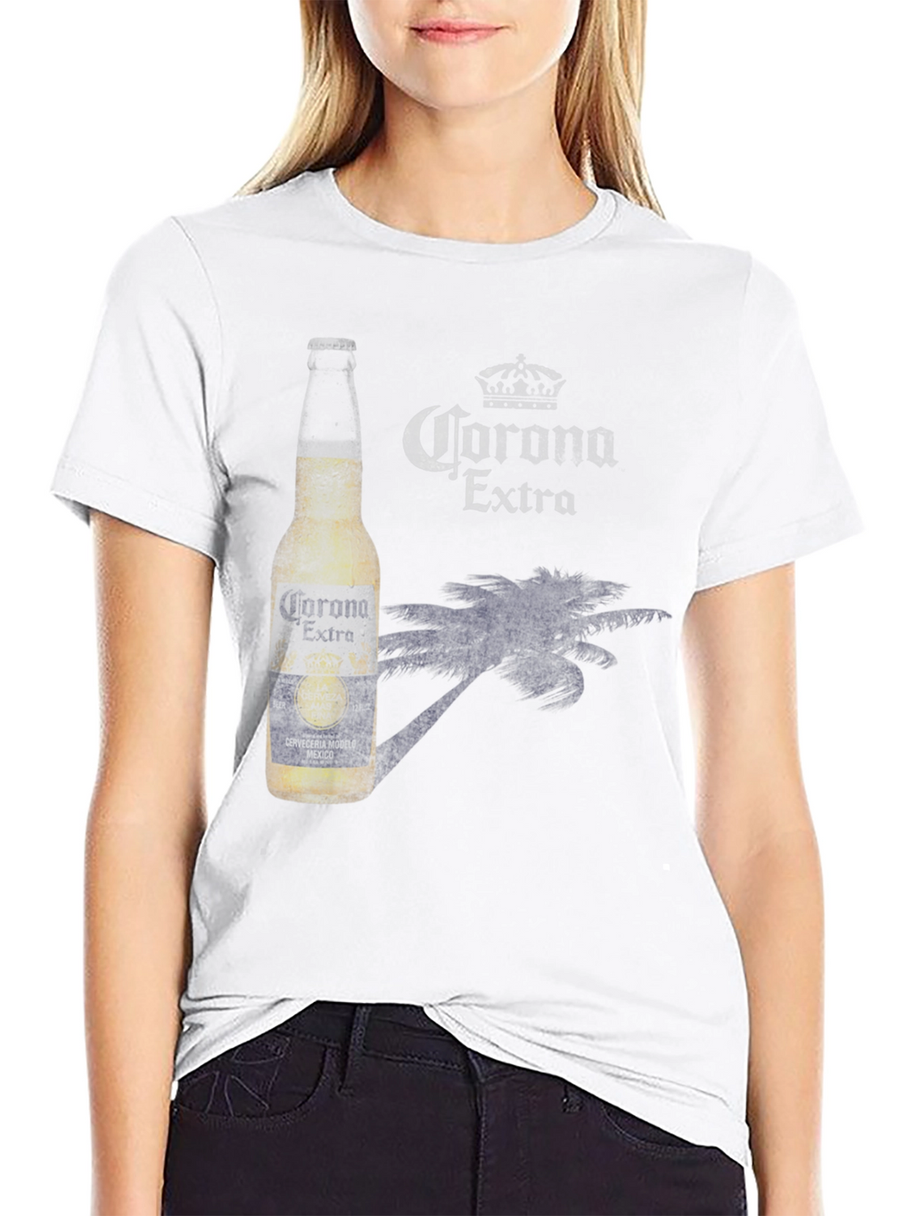 Corona Extra Beer Graphic Print T-Shirt
