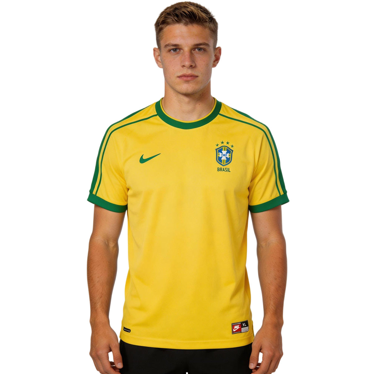 Retro Brazil Home Jersey World Cup 1998 Front