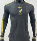 2025 Mexico Black Special Edition México de Oro Player Version Long Sleeve Jersey Front