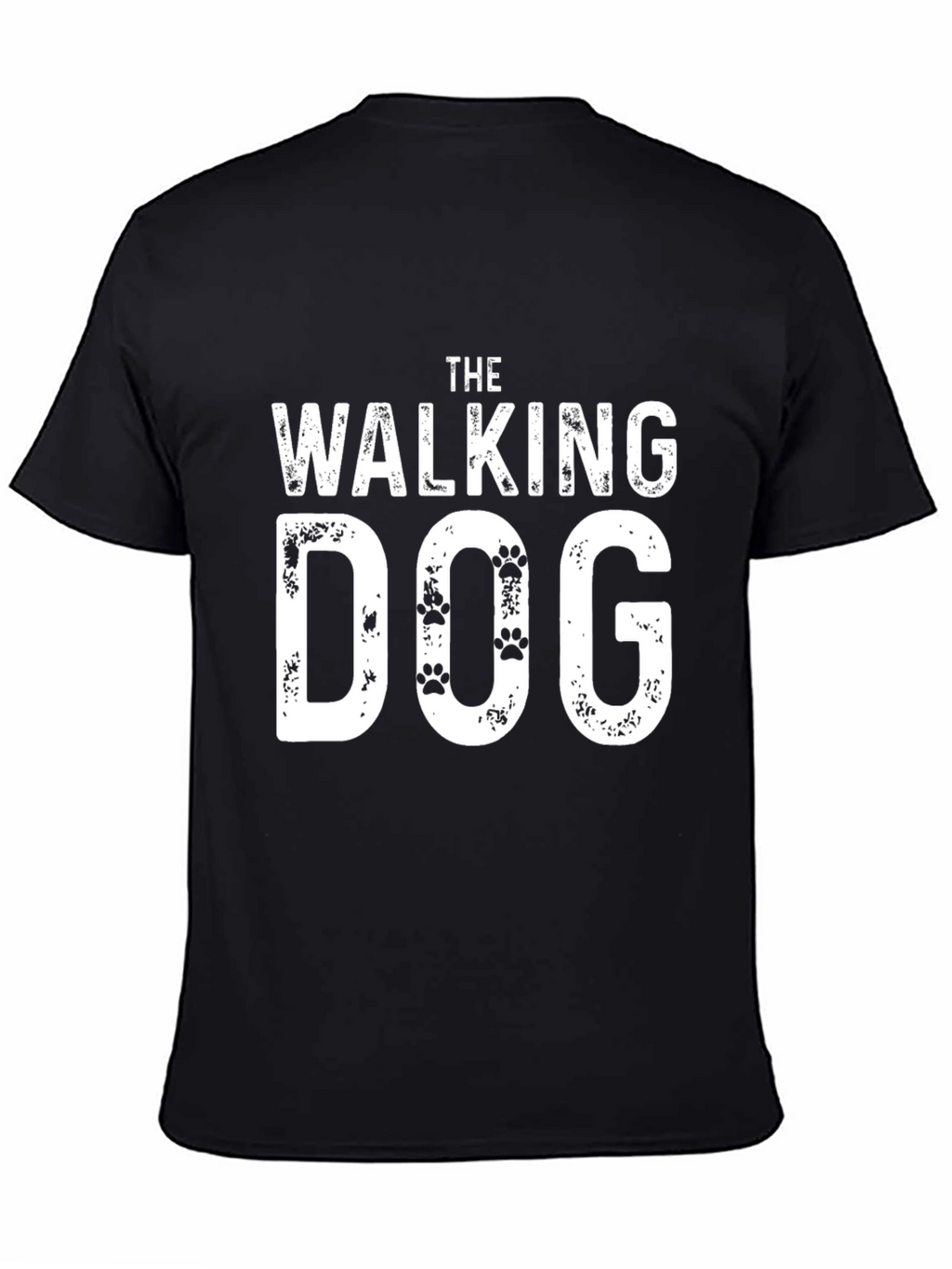The Walking Dog T-Shirt - Black Novelty Tee