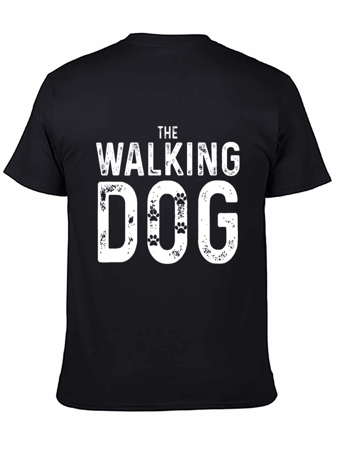 The Walking Dog T-Shirt - Black Novelty Tee