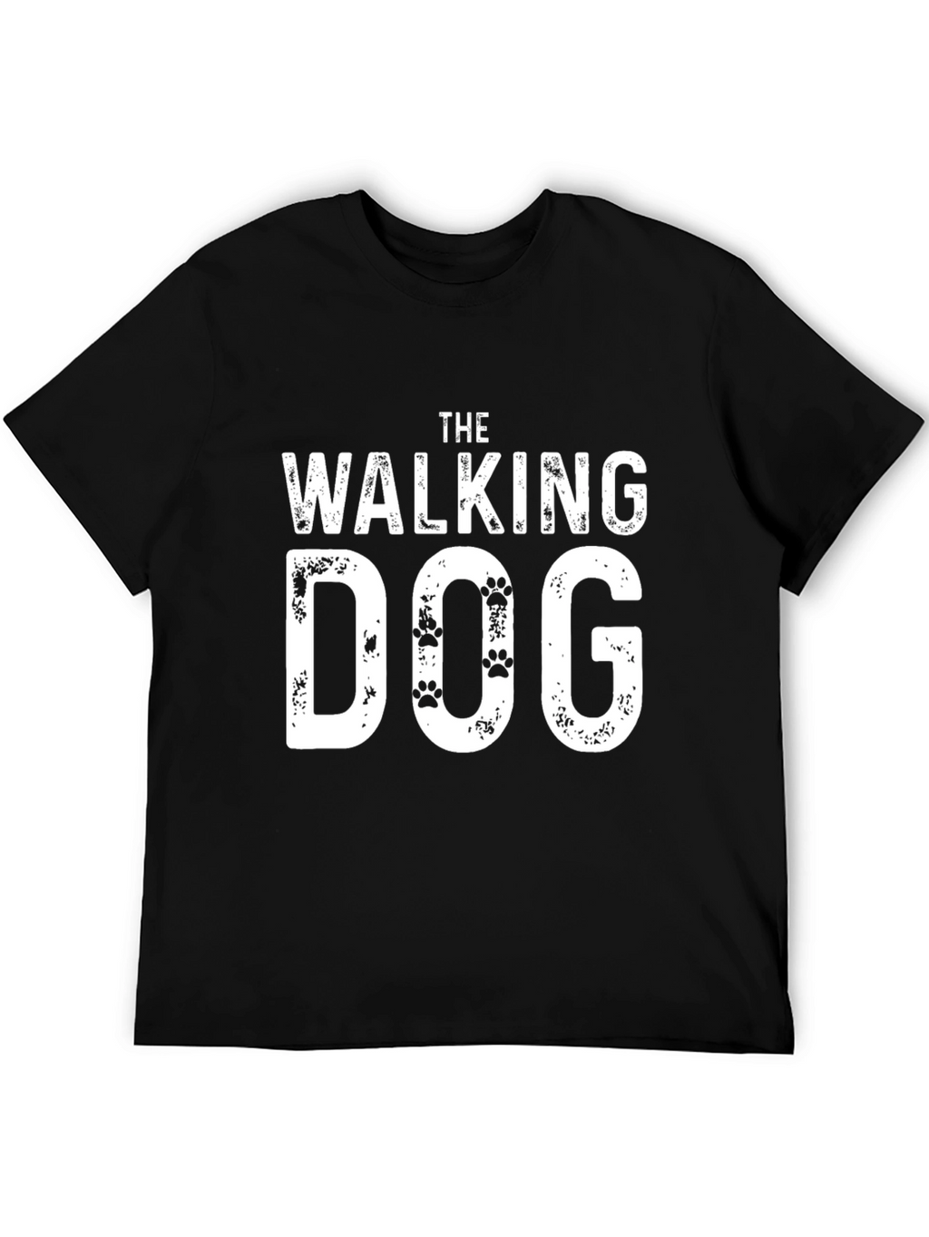 The Walking Dog T-Shirt - Black Novelty Tee