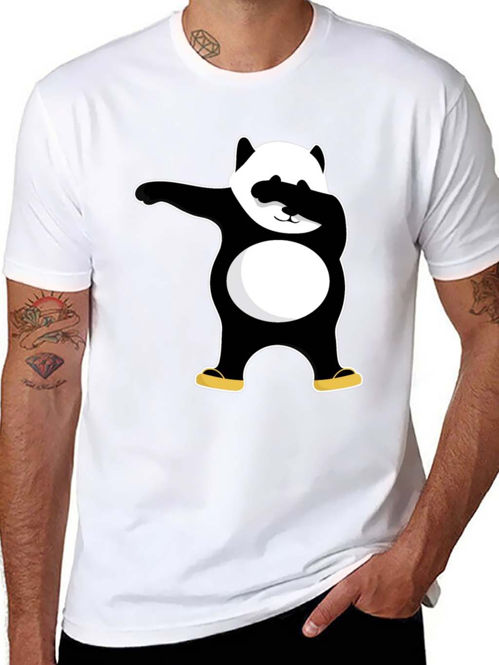 Dabbing Panda Graphic T-Shirt - Cool & Fun Design