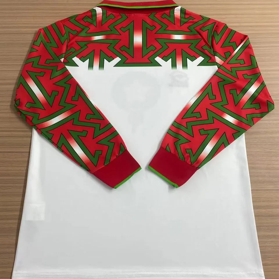 1994/1995 Morocco Third Retro Long Sleeve Soccer Jersey Back