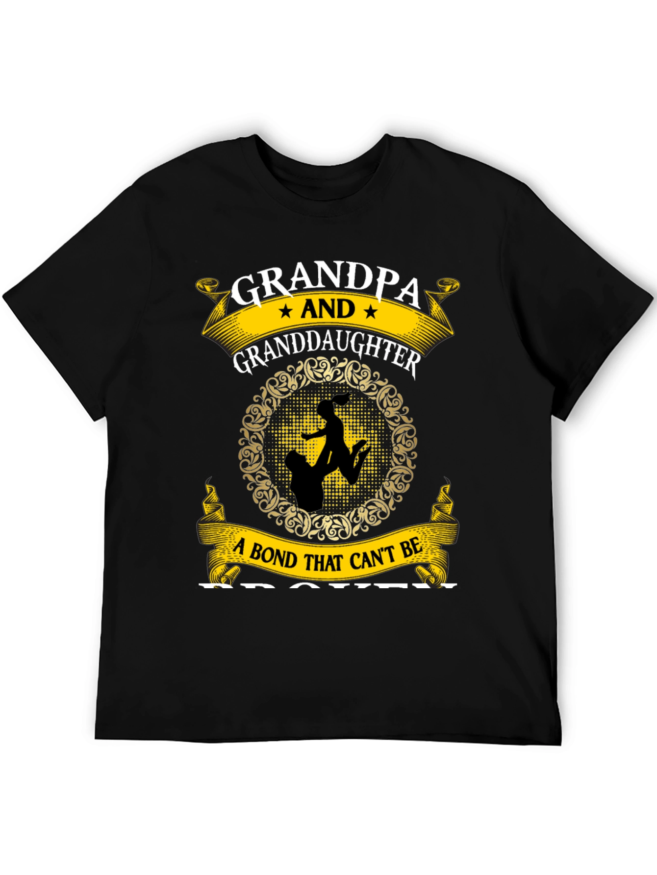 Grandpa and Granddaughter T-Shirt - A Bond That Cant Be Broken