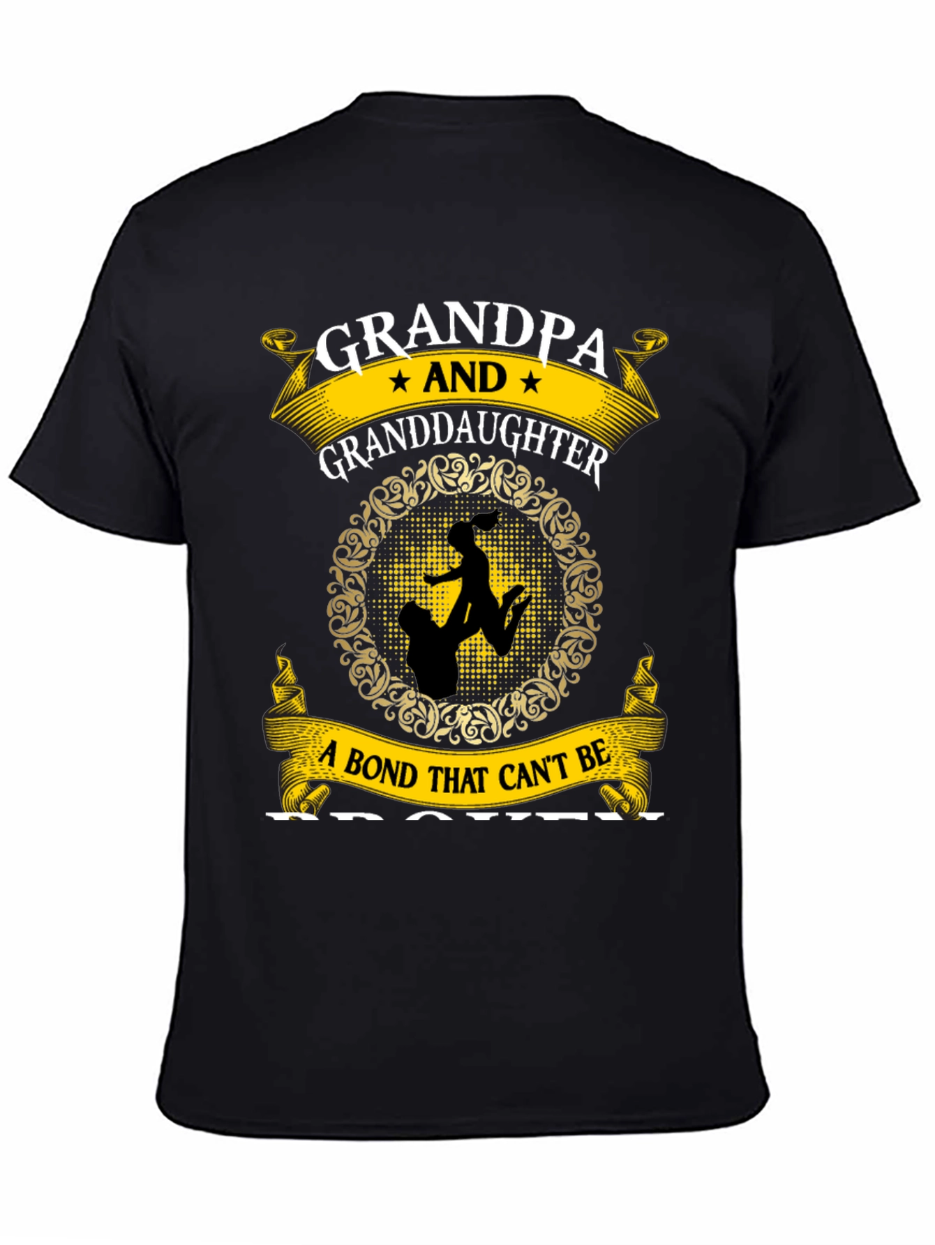 Grandpa and Granddaughter T-Shirt - A Bond That Cant Be Broken