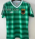 1984 Germany Away Green Retro Soccer Jersey Front