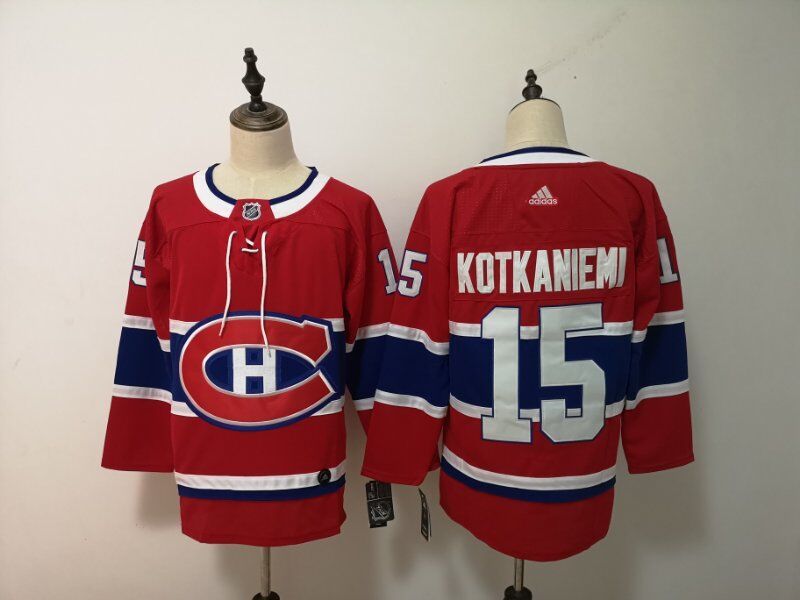 Men's Montreal Canadiens Jesperi Kotkaniemi #15 Red Player Game Jerseys