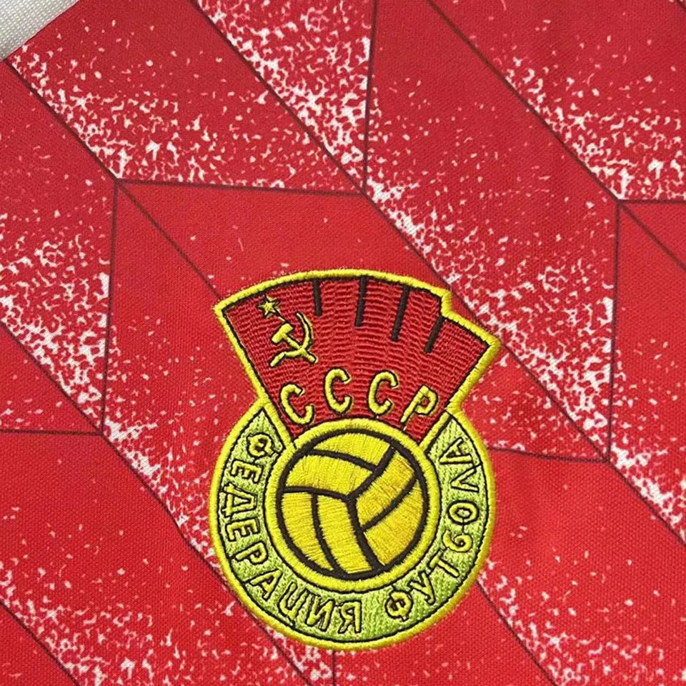 1988/89 CCCP Home Red Retro Soccer Jersey Detail 2