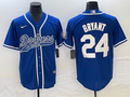 Men's Los Angeles Dodgers Kobe Bryant #24 Royal Player Jerseys Joint Edition