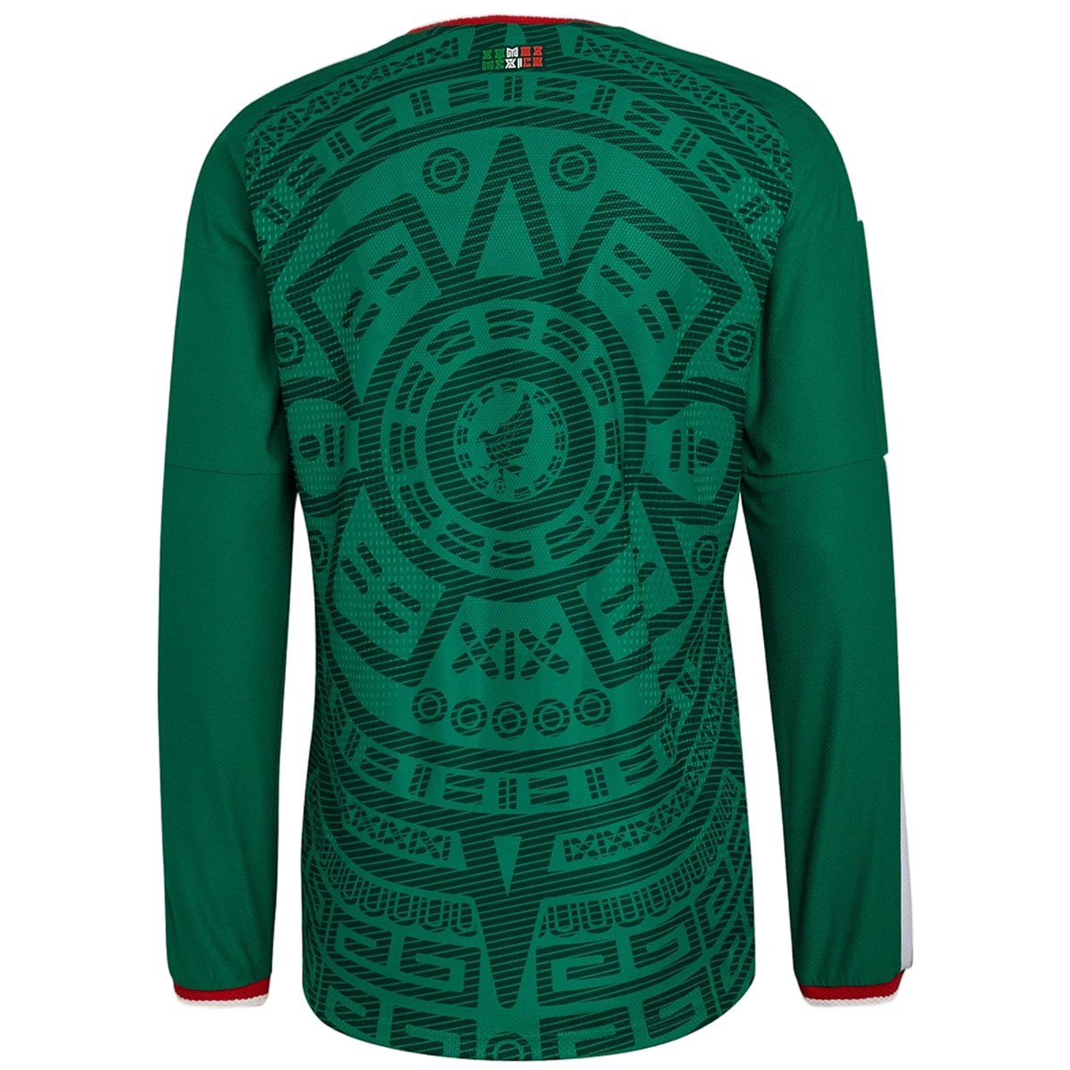 Mexico Home Match Long Sleeve Jersey Player Version World Cup 2026 Back