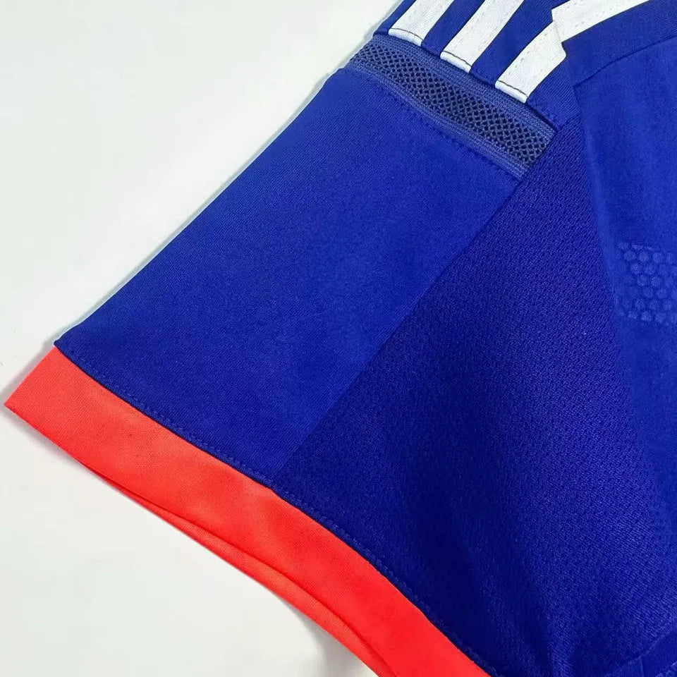 2014 Japan Home Blue Retro Soccer Jersey Detail 2