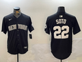 Men's New York Yankees Juan Soto #22 Black Game Jerseys