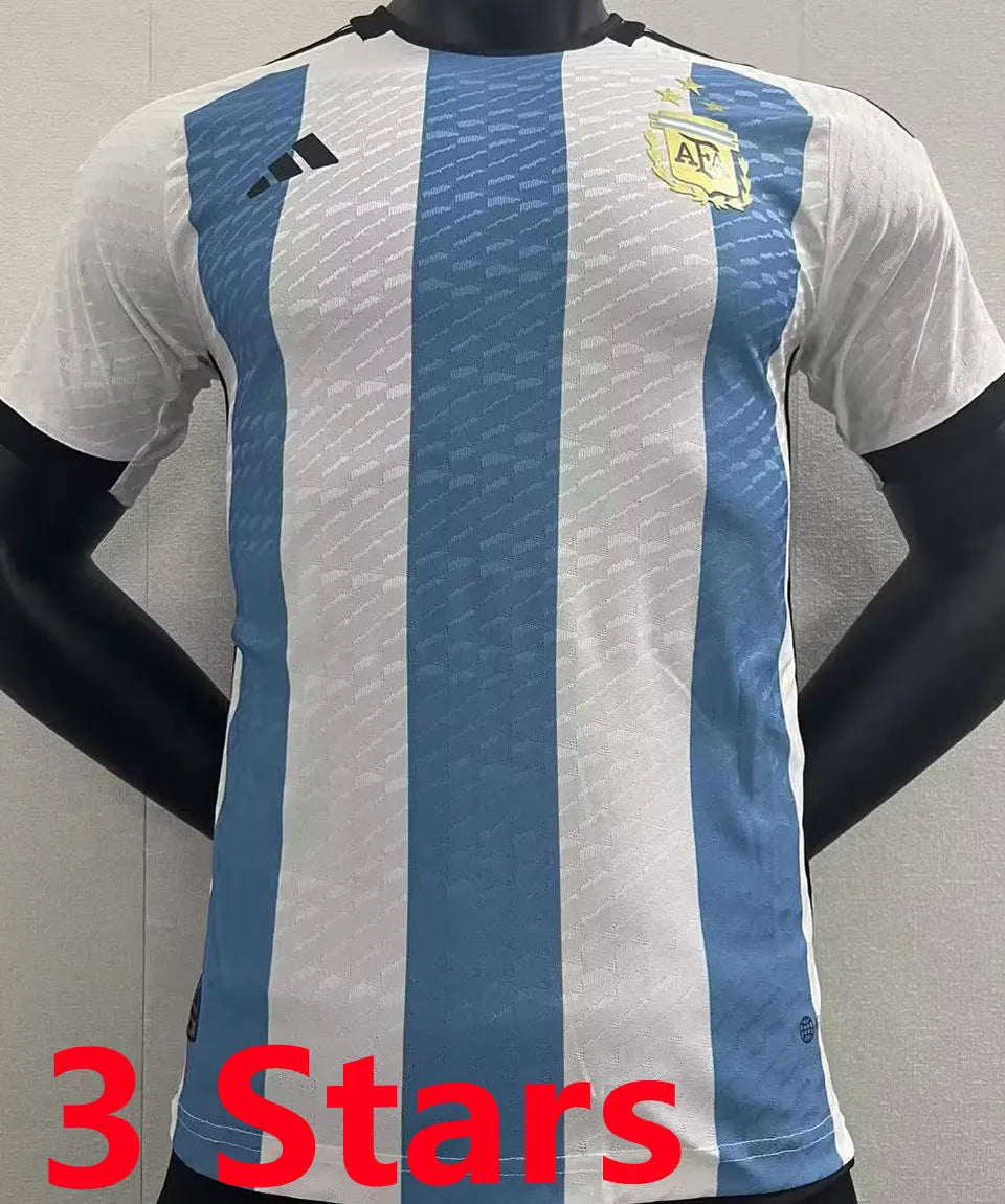 MESSI #10 Signature Version Argentina Home Player Version Jersey (3 Stars 3星 签名和图版) ★★ Back