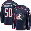 Men's Columbus Blue Jackets Eric Robinson #50 Navy Home Breakaway Player Jerseys
