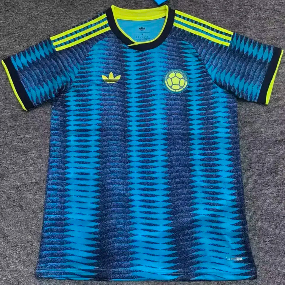 2026/27 Colombia Away Fans Soccer Jersey (Have Right Patch 有右臂章 白底黑字） Back