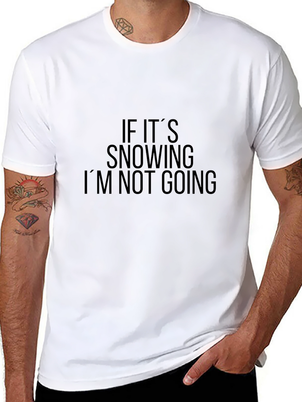 Funny If Its Snowing Graphic Tee