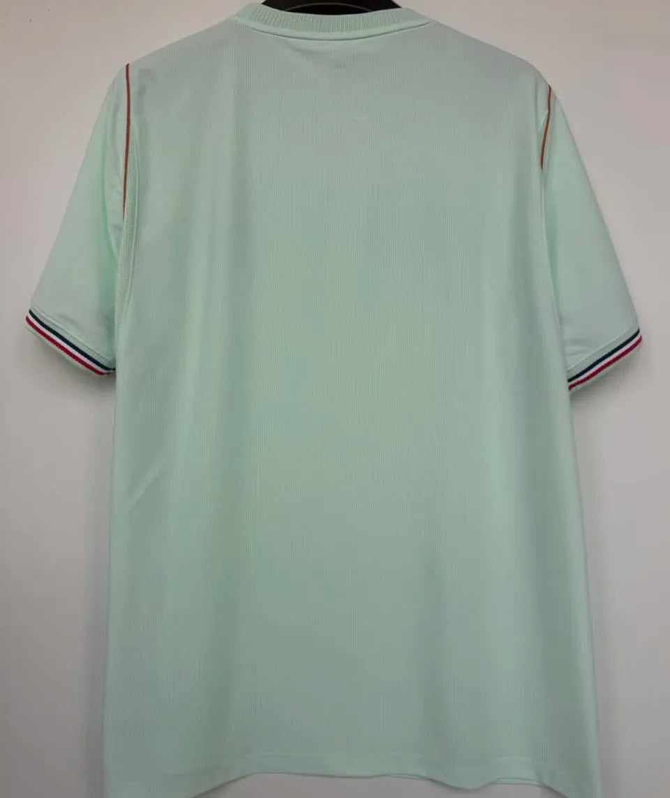 2026/27 France 1:1 Quality Away Fans Soccer Jersey (Have Right Patch 有右臂章 金底白字） Detail 1