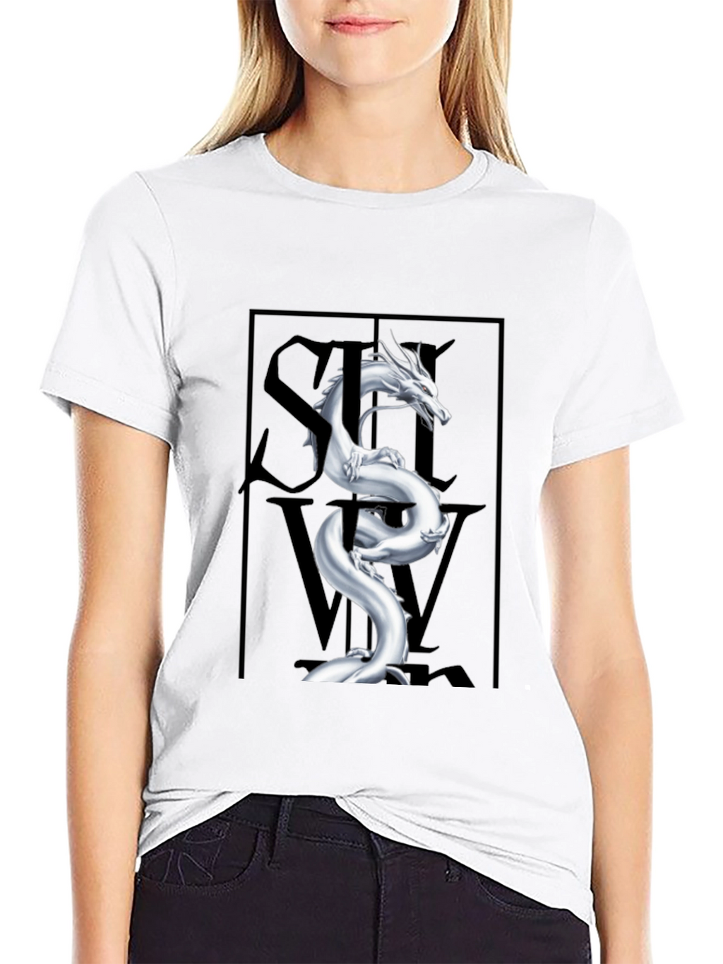 Mystic Dragon Graphic Tee - Stylish Black T-Shirt