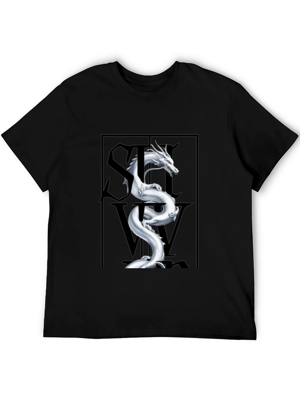 Mystic Dragon Graphic Tee - Stylish Black T-Shirt