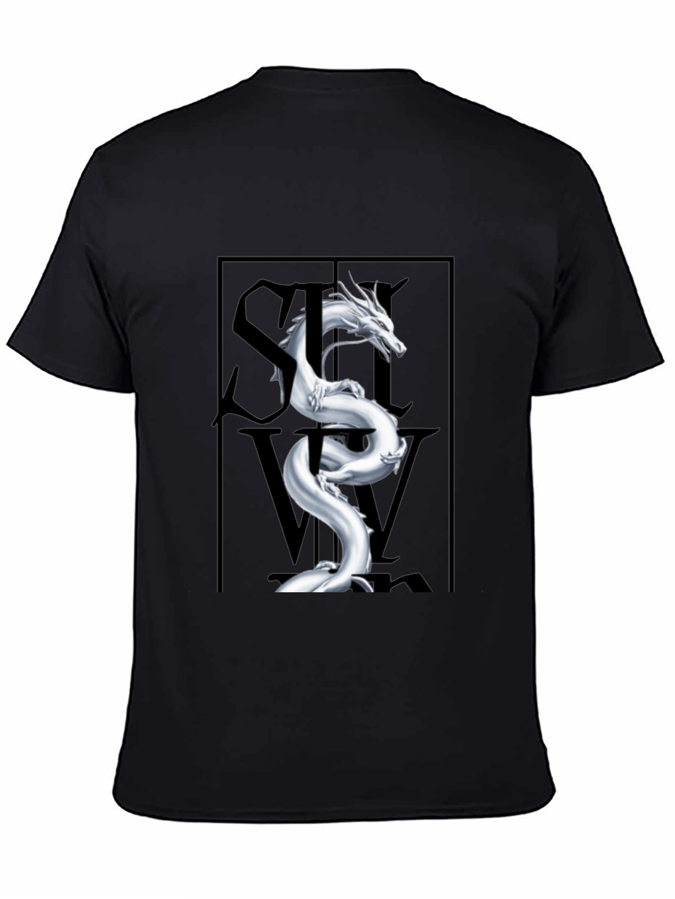 Mystic Dragon Graphic Tee - Stylish Black T-Shirt