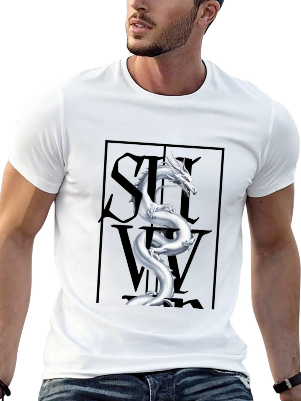 Mystic Dragon Graphic Tee - Stylish Black T-Shirt
