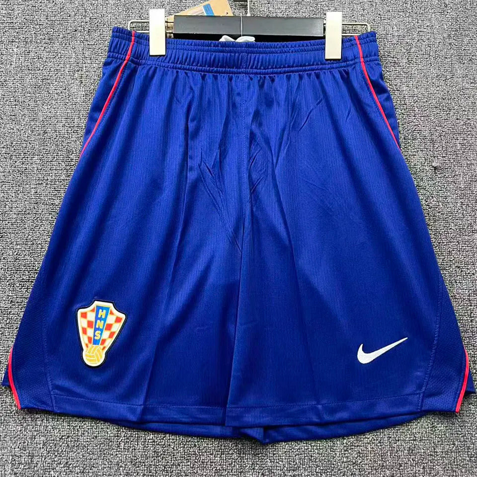 2018 Croatia Away Black Retro Soccer Jersey Detail 1