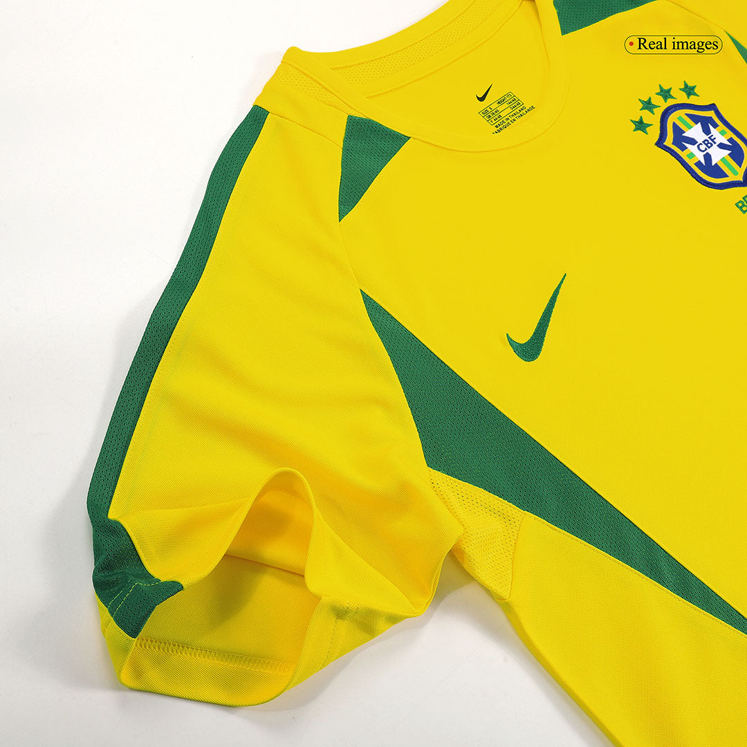 Brazil RONALDINHO #11 Home Soccer Jersey Retro 2002/03 Image 3