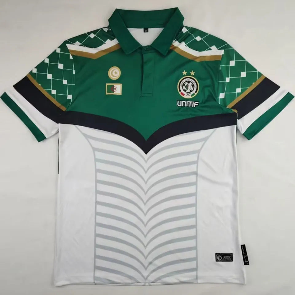 2024/25 Palestine Green White Fans Soccer Jersey Front