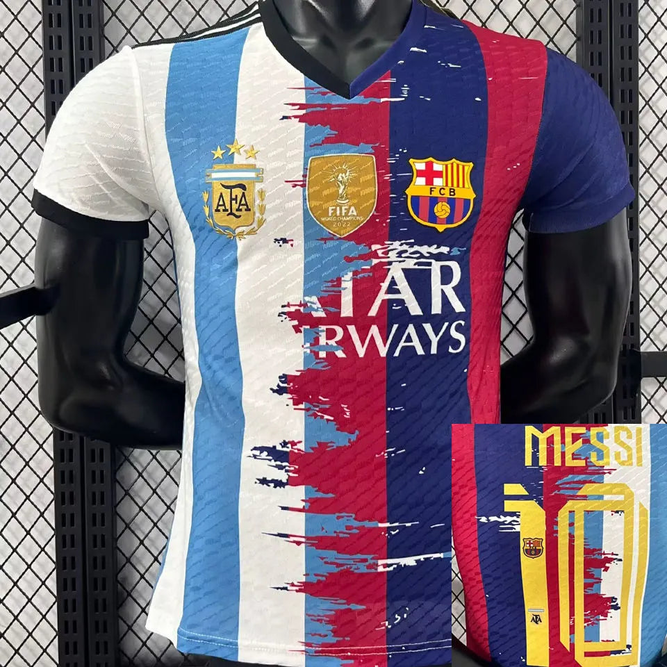MESSI #10 Argentina x BA Special Edition Player Version Soccer Jersey Front