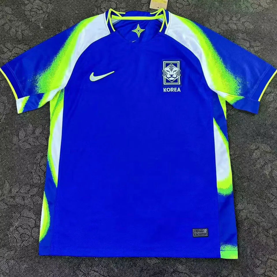 2025/26 South Korea Away Blue Fans Soccer Jersey Front