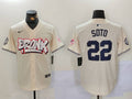 Men's New York Yankees Juan Soto #22 Cream Limited Player Jerseys