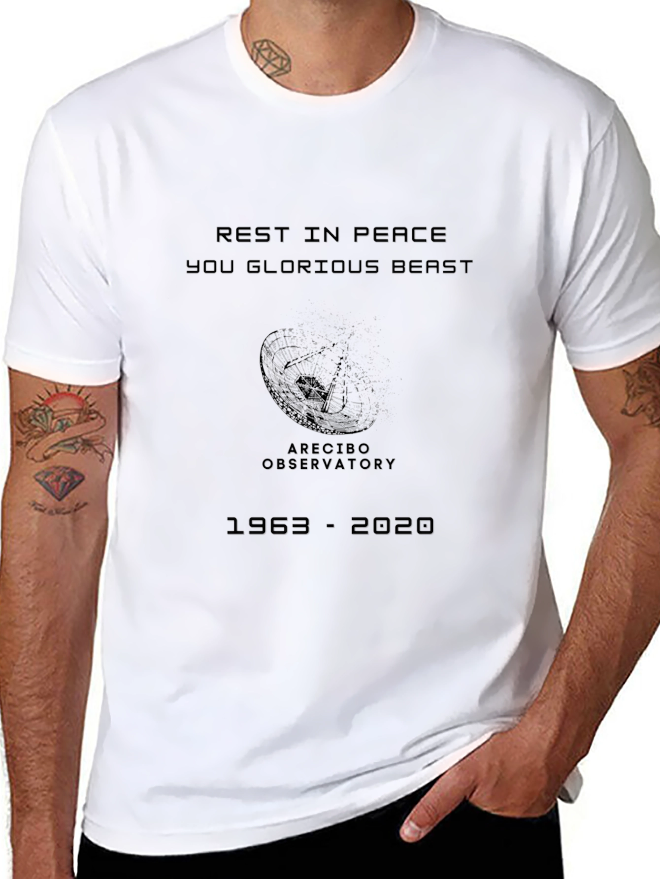 Arecibo Observatory Tribute T-Shirt