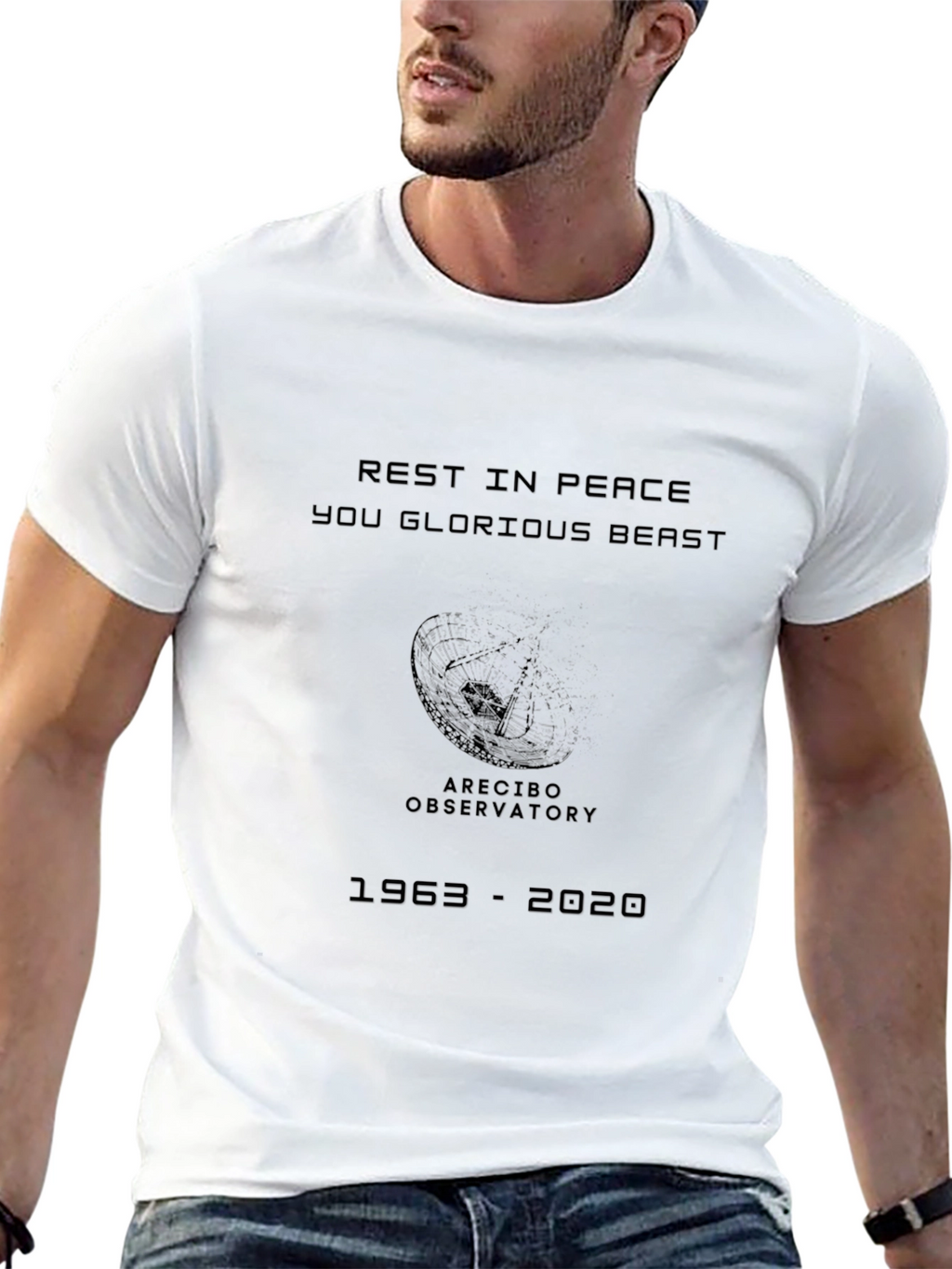 Arecibo Observatory Tribute T-Shirt