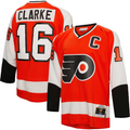 Men's Philadelphia Flyers Bobby Clarke #16 Orange Player Game Jerseys