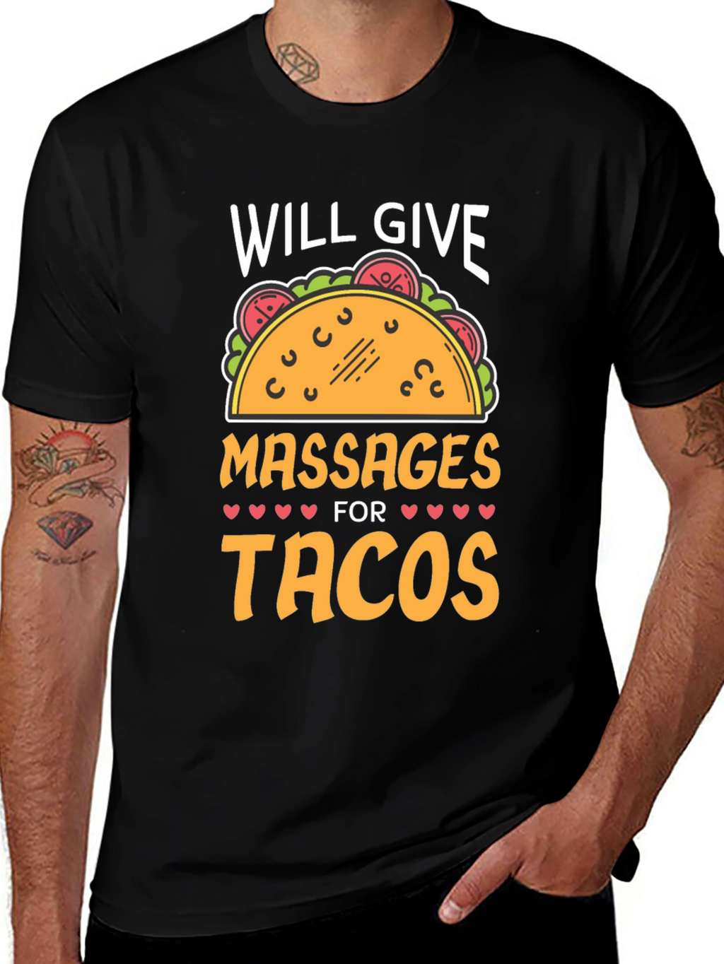 Massages For Tacos Graphic Tee