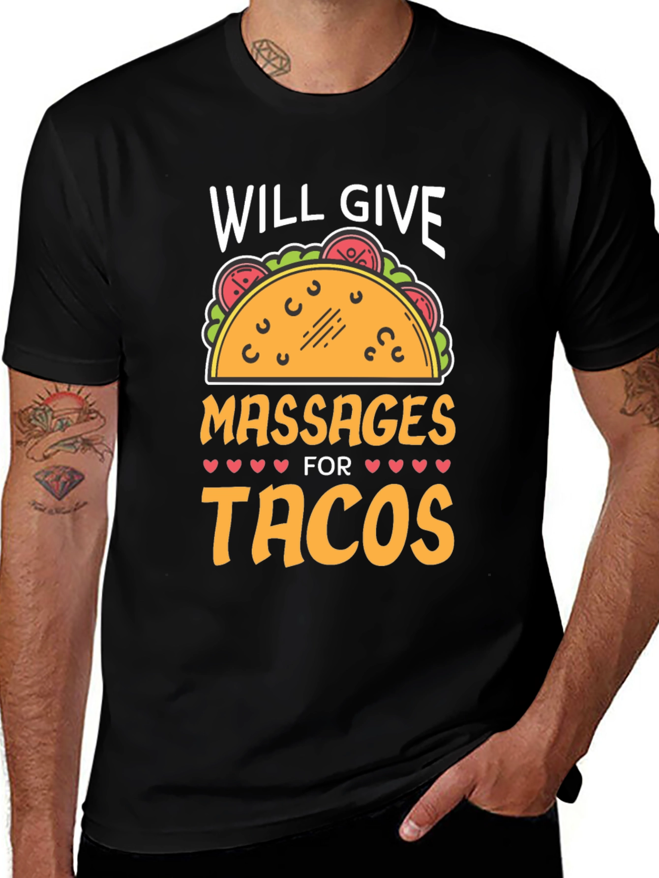 Massages For Tacos Graphic Tee