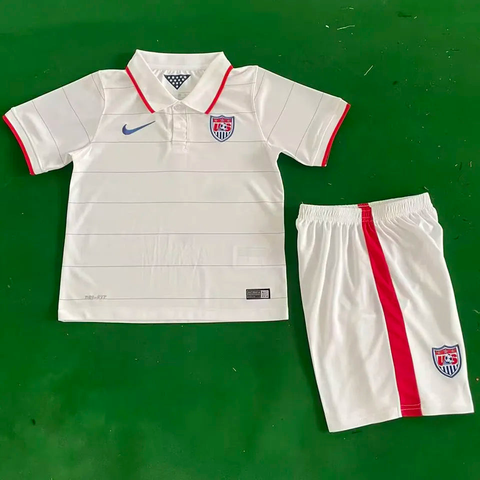 1998 U.S Home White Retro Soccer Jersey Detail 3