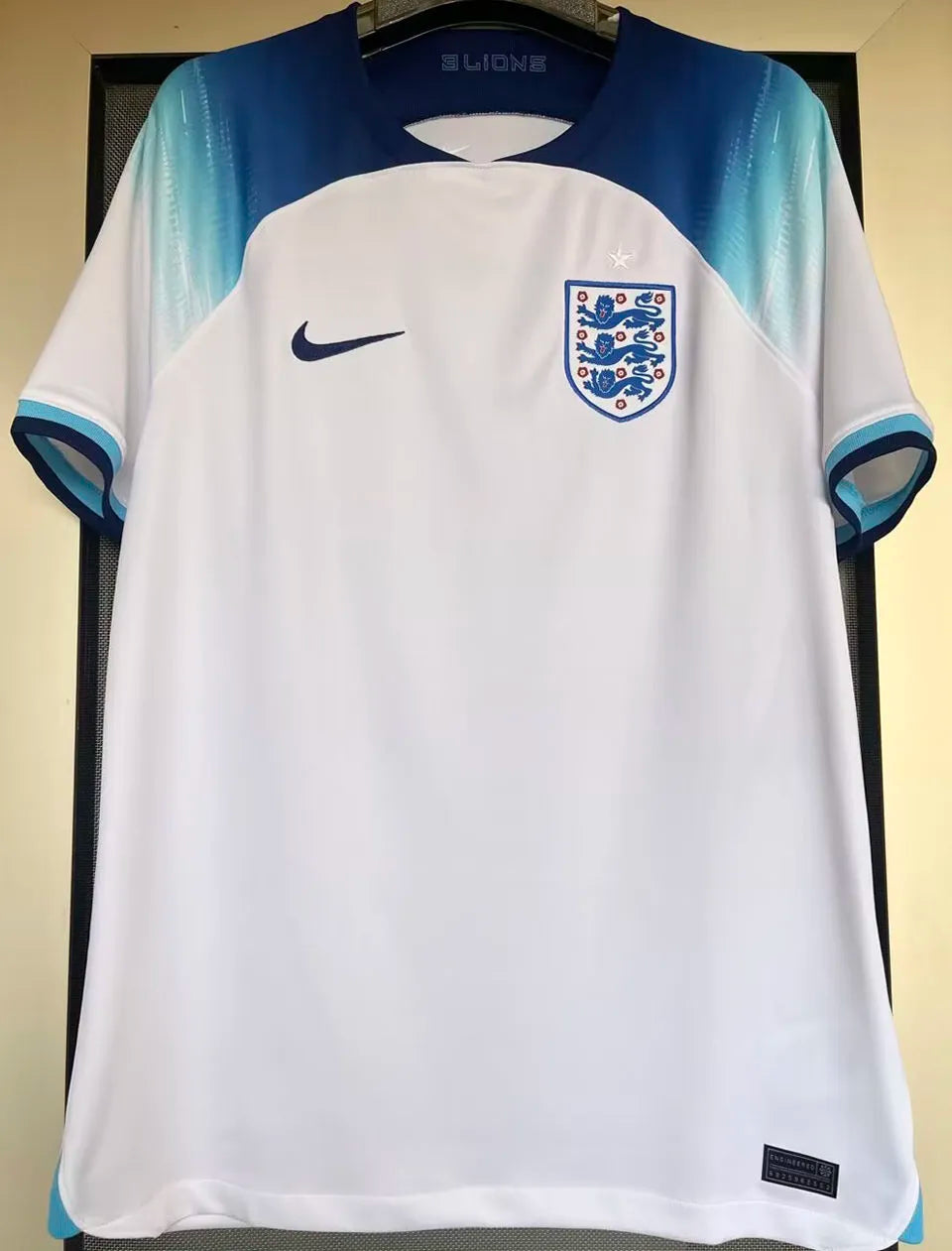 KANE #9 England Home 1:1 White Fans Jersey 2022/23 ★★ Detail 2