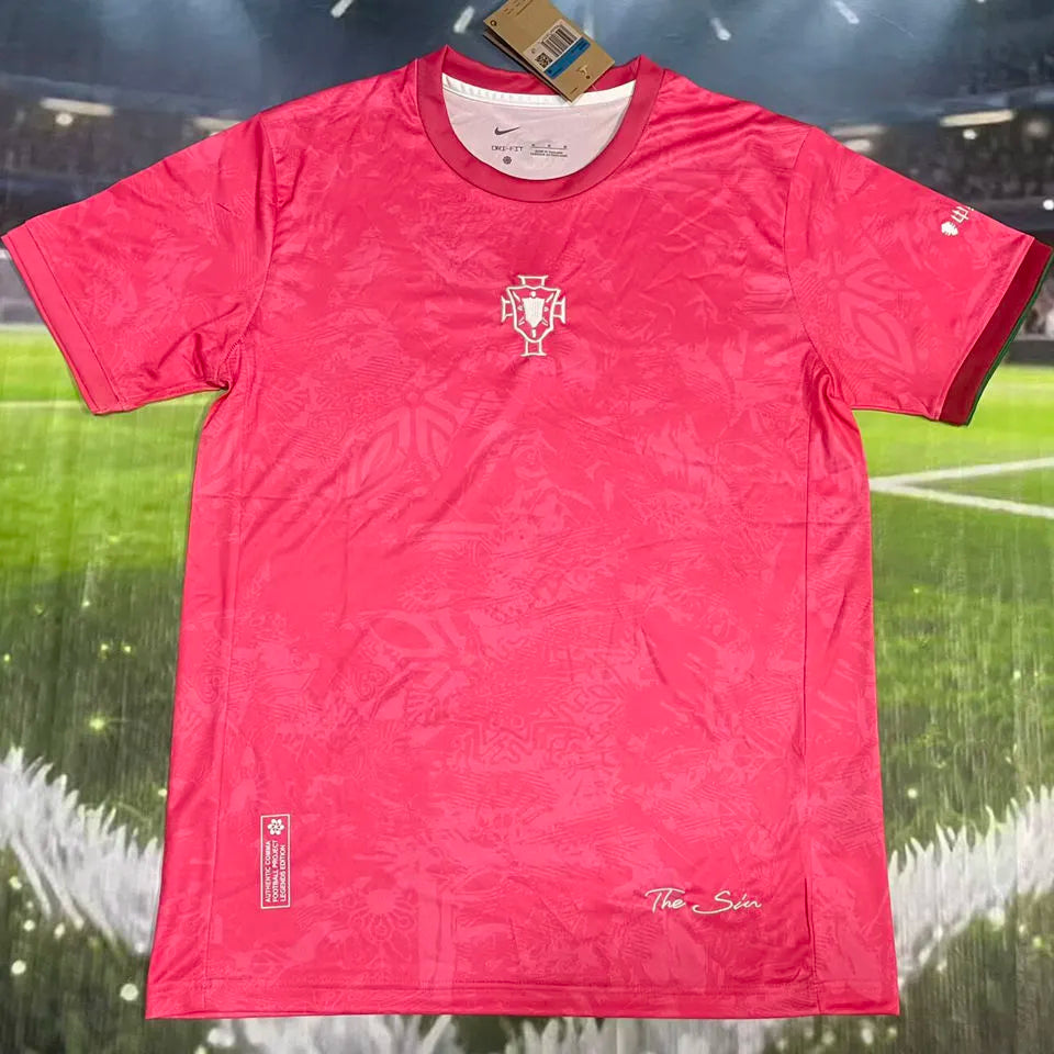 2026 Portugal Special Edition Pink Fans Soccer Jersey Front