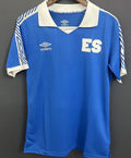 2023 EL Salvador Home Blue Fans Soccer Jersey Front