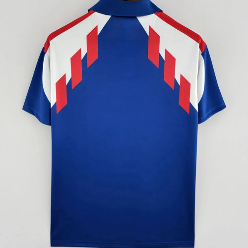 1988/90 France Home Retro Soccer Jersey Back