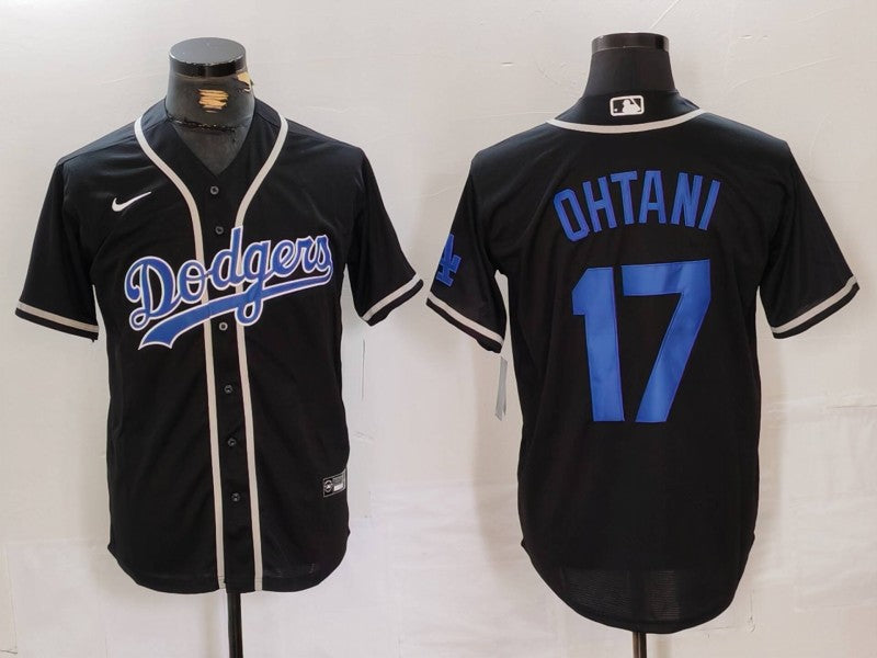 Men's Los Angeles Dodgers Shohei Ohtani #17 Black Player Game Jerseys