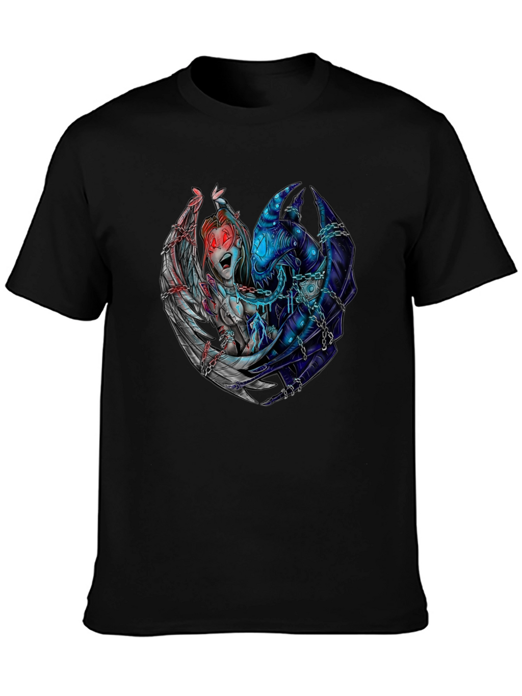Angel & Demon Graphic T-Shirt - Dark Aesthetic