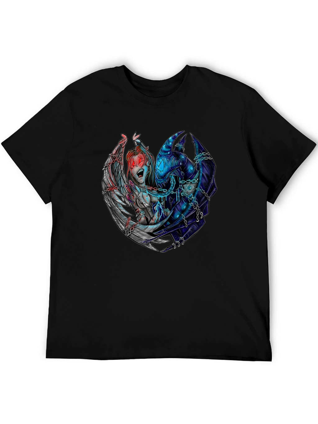 Angel & Demon Graphic T-Shirt - Dark Aesthetic